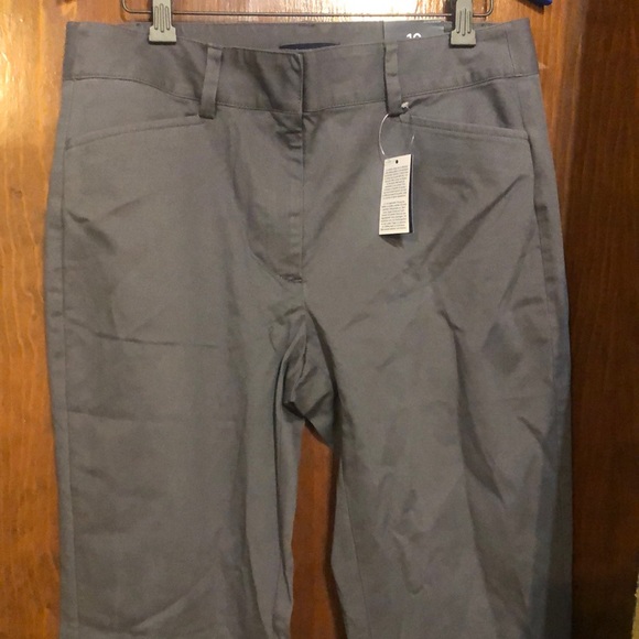 Lands' End Pants - Iron Gray chino straight leg pants